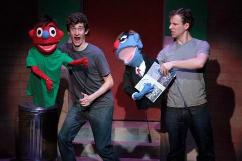 Avenue Q Puppets on stage