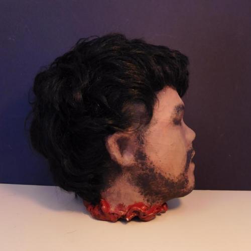 Painted Fake Head Right