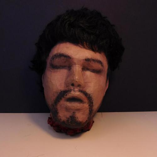 King John Fake Head 3D Printed